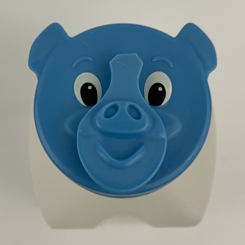 Rubbermaid Servin' Saver Pint Bottle with Blue Piggy Pig Lid Vintage